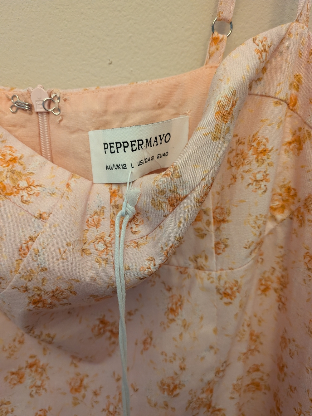 Peppermayo Floral Corset Bustier Maxi Dress NWT L - Picture 3 of 13